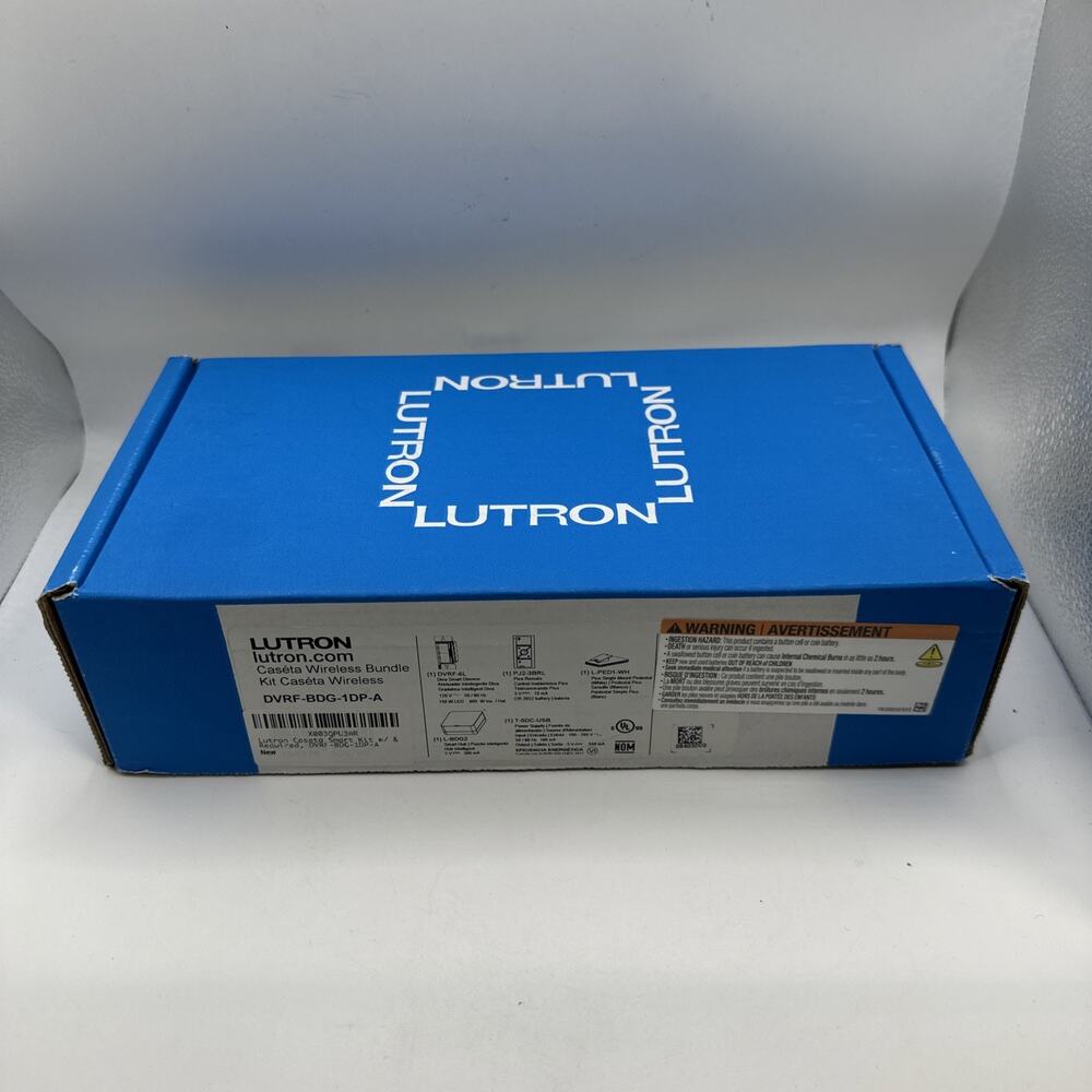 Lutron Diva Smart Dimmer Switch Kit for Caseta Lighting DVRF-BDG-1DP-A NEW